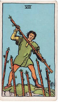 Tarot card: 7 of Wands